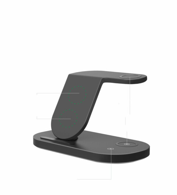 Suitable For  Watch,  Mobile Phone New Product 15W Wireless Charger Three In One - Image 3