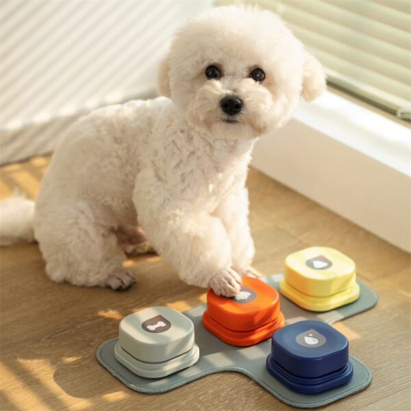 4 Colors Pet Communication Button One-click Prevent Physical Inactivity Recordable Dog Talking Button Toy Cat Toy Pet Products - Image 2