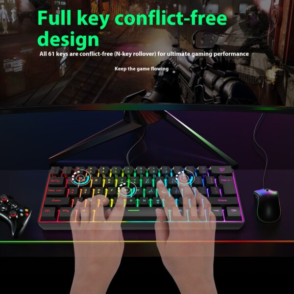 Simple Home Small RGB Illuminant Keyboard - Image 4