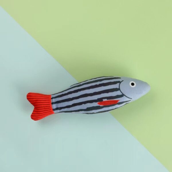 New Cat Toy Ringing Paper Fish Catnip Pet Plush Pillow - Image 6