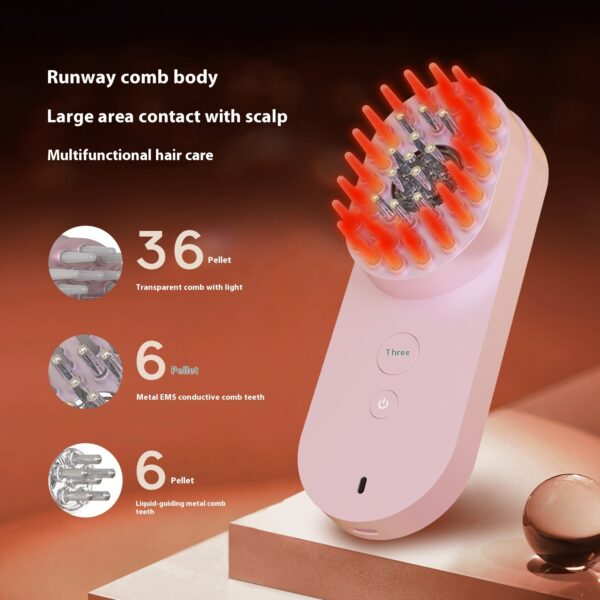 Smart Massage Comb Red Light Head Care Fluffy Hair Care - Image 5