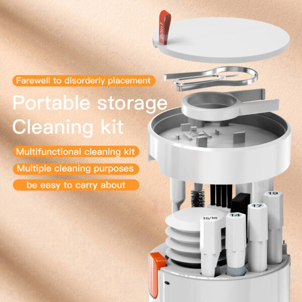 20 In 1 Laptop Phone Screen Cleaner Kit, Computer Keyboard Cleaning Brush For Phone AirPods MacBook IPad, Multifunctional Electronic Device Clean Tool For Camera Tablet Car Screens - Image 2