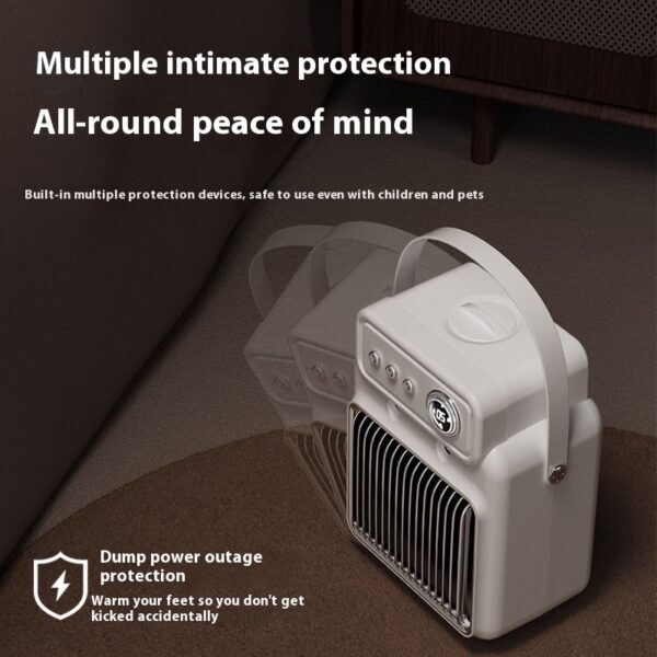 1200W 2 In 1 Efficient Room Heater Humidifying Table Heater Overheating Protections Heater Indoor Heater Suitable For Offices - Image 8