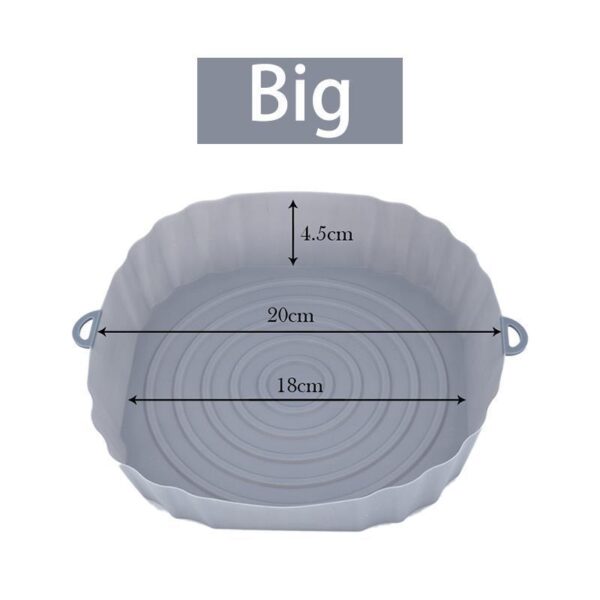 Air Fryer Oven Baking Pan Fried Chicken Basket Rubber Pad - Image 3