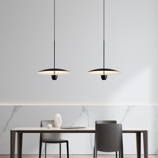 Modern Minimalist Dining Room Chandelier Nordic Minimalist Bedroom Bedside Chandelier Black - Image 7