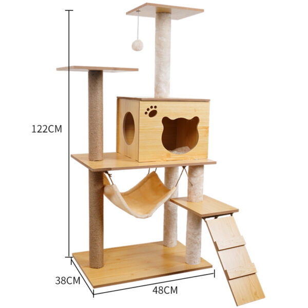 Cat Crawl Nest Scratching Board Tree Supplies Pet Toy Space Capsule - Image 8