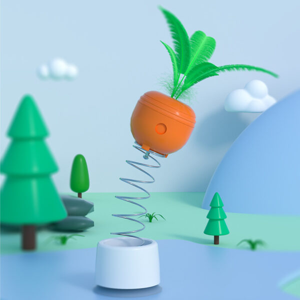 Cat Leaking Food Toy Self-Playing Tumbler Toys Funny Swing Feeder Carrot Kitten Puzzle Interactive Game Exercise Pet Supplies - Image 3