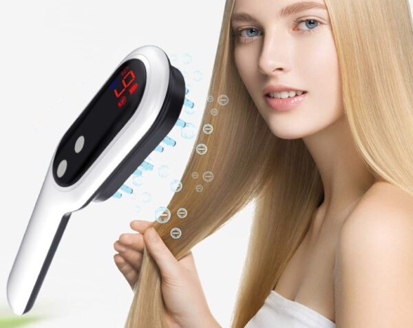 Electric Head Massager Magnetic Therapy Hair Growth Comb Blue Red Light Scalp Massage Brush Relieve Fatigue Pressure LED Display - Image 2