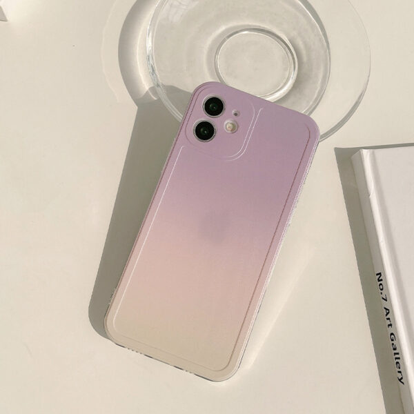 Korea Ins Gradient Silicone Mobile Phone Case - Image 7