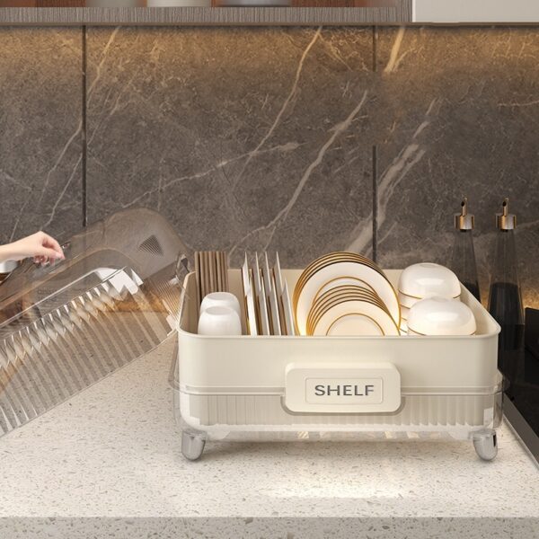Light Luxury Drain Bowl Rack With Large Kitchen Capacity - Image 2