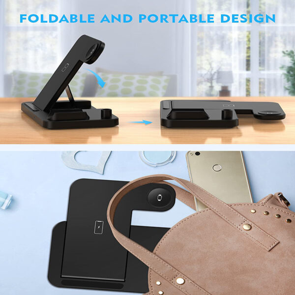 Four-in-one Mobile Phone Wireless Charger 4in1 Three-in-one Wireless Charger - Image 5