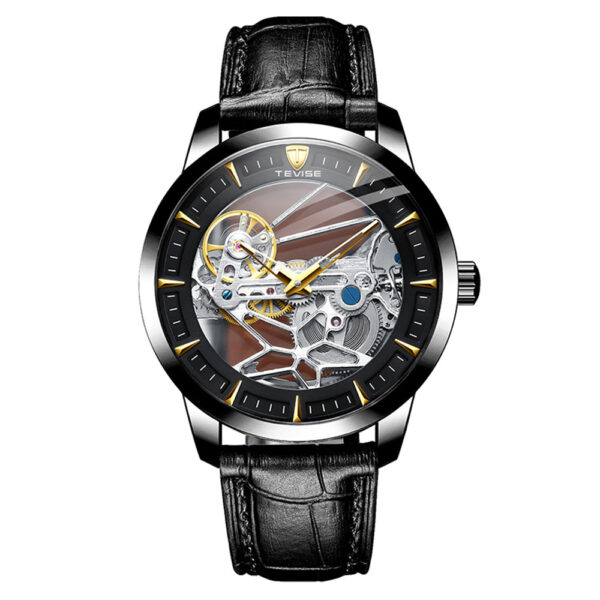 Watch Men's Mechanical Watch Automatic Waterproof Hollow Mechanical Watch Men - Image 2