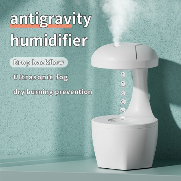 New Arrival Portable 800ml H2o Anti Gravity Usb Air Water Droplet Cool Mist Smooth Sailing Aromatherapy Humidifier For Bedroom - Image 5