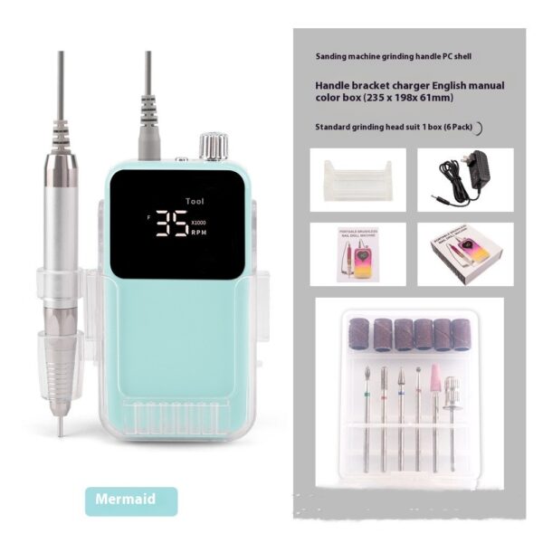 Brushless Nail Polishing Machine Charging Portable - Image 6