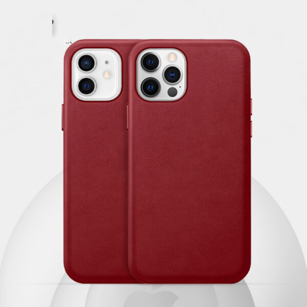 Real Cowhide Phone Case Leather Animation Magnetic Vibration - Image 5