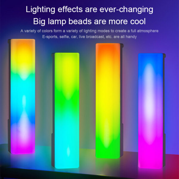 3D RGB Light Pick-up Table Top Ambiance Lamp Colorful Music Voice-activated Rhythm Light Home Decor For PC Game For Holiday Gifts - Image 3