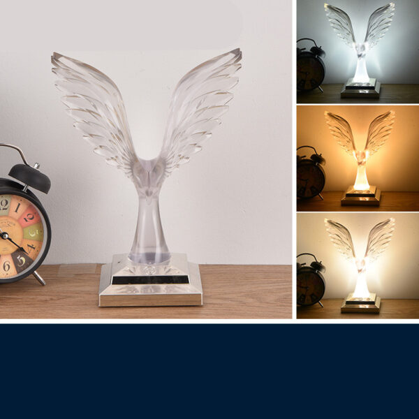 Crystal Eagle Desk Lamp Wireless Charging Touch Ambient Light - Image 8