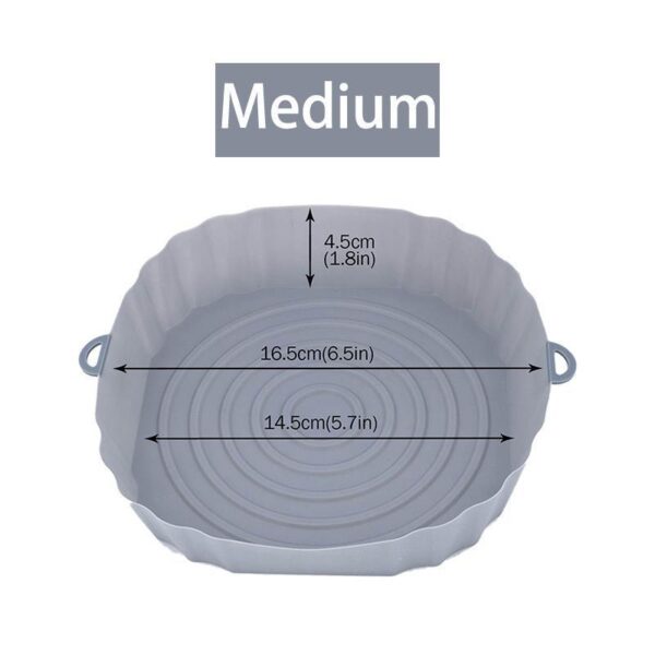 Air Fryer Oven Baking Pan Fried Chicken Basket Rubber Pad - Image 4