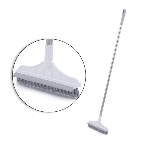Floor Gap Cleaning Bristles Brush V-broom Rubber Wiper Glass Bathroom Toilet Tile Water Drying Dust Pet Hair Household Scraper - Image 6