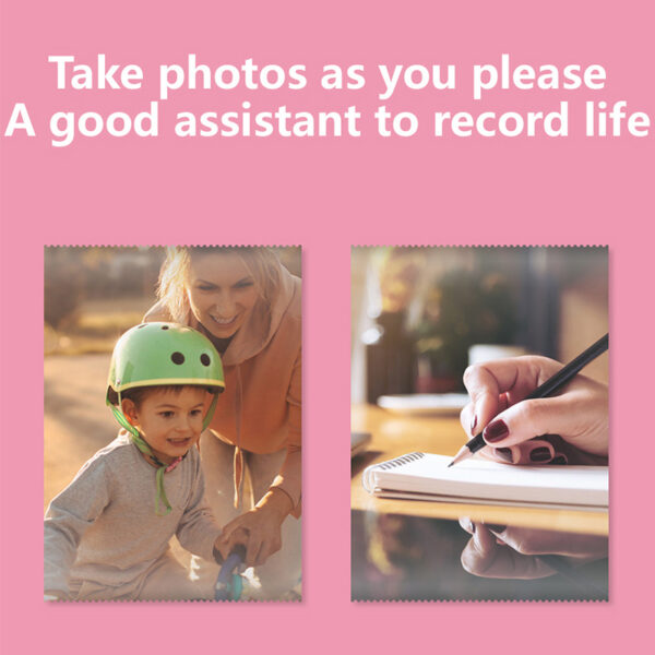 Portable Mini Printer HD Photo Pocket Thermal Label With White Color Adhesive Paper Wireless Bluetooth Learning Paper Mini Maker - Image 9