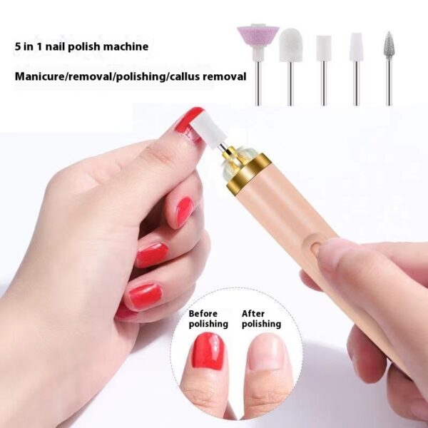 Cross-border Nail Piercing Device Electric Nail Trimmer Five-in-one Nail Polishing Machine Nail File Flawless Nail Polish - Image 5