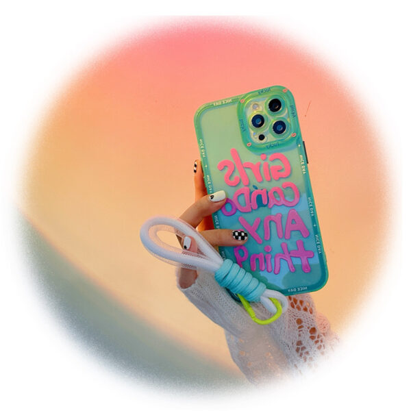 New Style Graffiti Personalized English Lanyard Phone Case - Image 4
