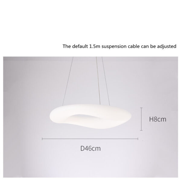 Italian Designer Nordic Chandelier Modern Minimalist Creative Living Room Lamps Round Ring Dining Room Bedroom Chandelier - Image 6