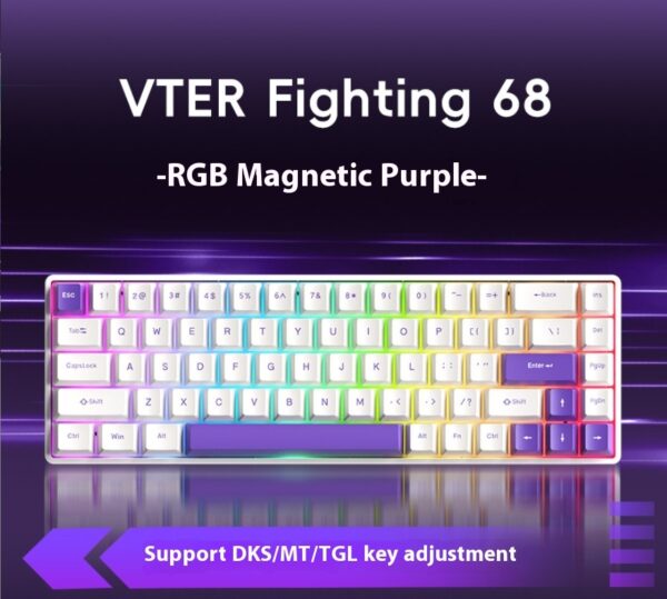 68 Magnetic Axis E-sports Keyboard Low Latency Full Key Hot Plug Mechanical Keyboard - Image 6
