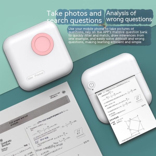 Mini Thermal Printer Photo Small Portable - Image 4