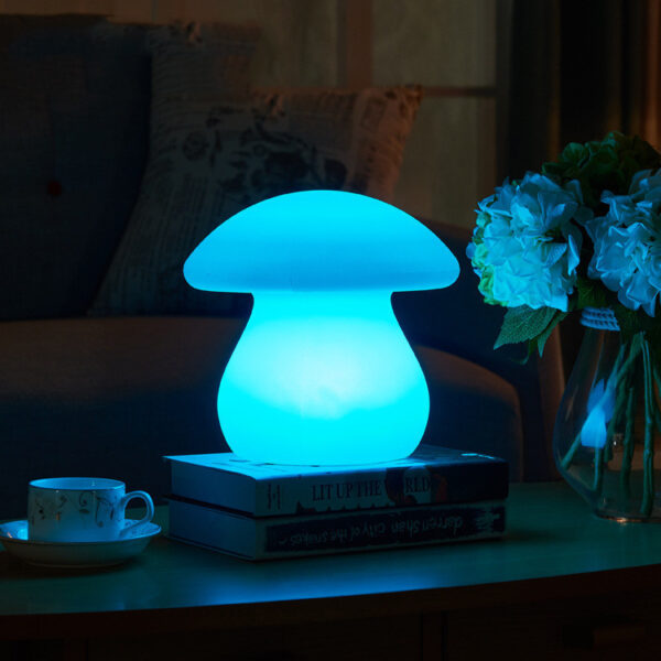 LED Night Light Remote Control Rechargeable Desk Lamp Waterproof Mushroom Lamp - Image 2