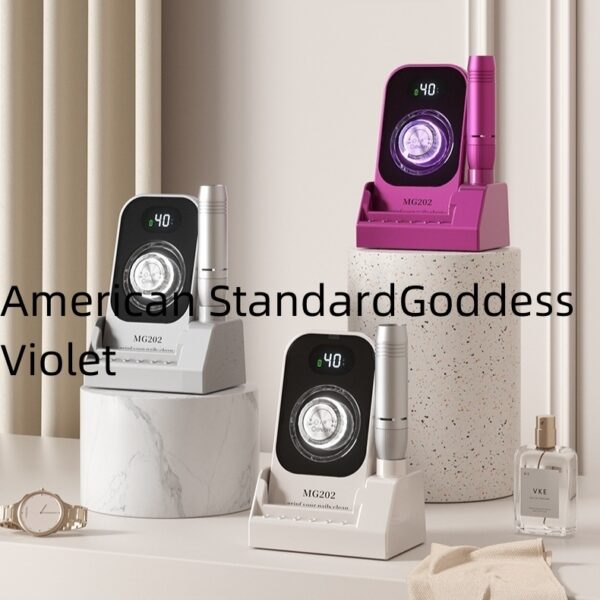 Cross-portable Rechargeable Desktop Nail Removal And Polishing Integrated Polishing Machine Colorful Light - Image 7