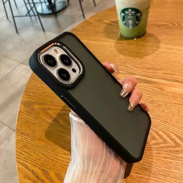 Electroplated Transparent Frosted Protective Case For Mobile Phone Case - Image 2