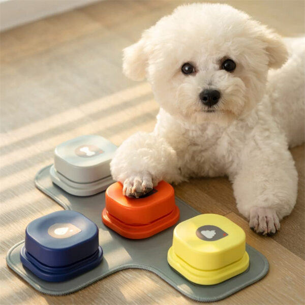 4 Colors Pet Communication Button One-click Prevent Physical Inactivity Recordable Dog Talking Button Toy Cat Toy Pet Products - Image 3