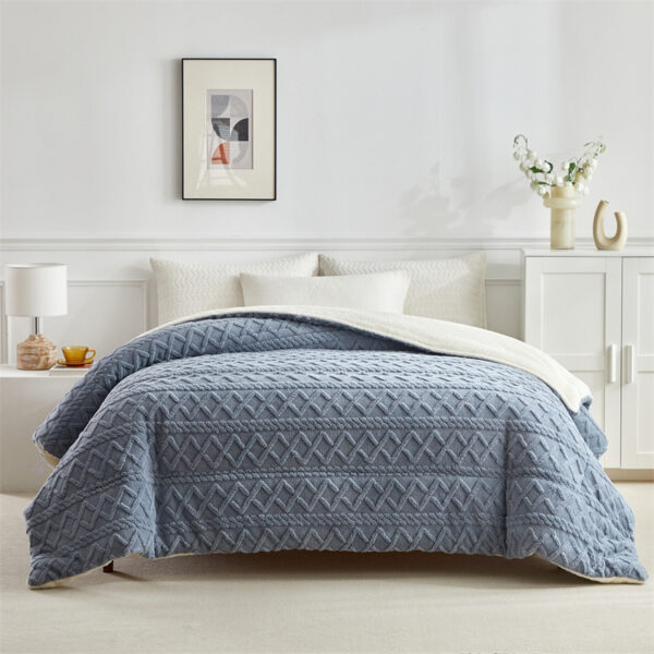 Coral Flannel Winter Polyester Blanket - Image 9