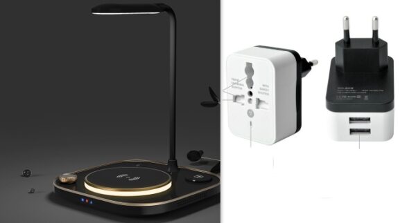 New Three-in-one Wireless Magnetic Charger 15W Fast Charging Desk Lamp Suitable - Image 9