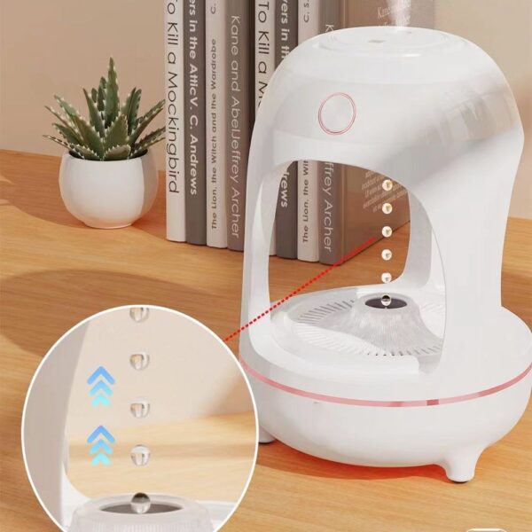 Anti Gravity Levitating Water Drops Humidifier Water Fountain LED Night Light Air Purification Atomization Desk Decorate Lamp - Image 3
