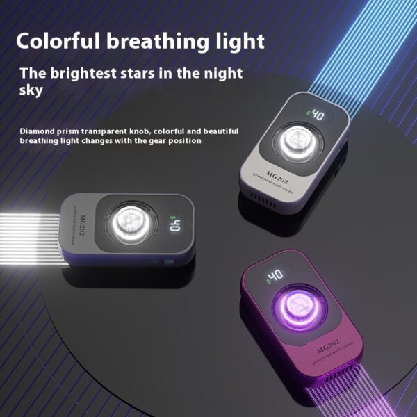 Cross-portable Rechargeable Desktop Nail Removal And Polishing Integrated Polishing Machine Colorful Light - Image 4