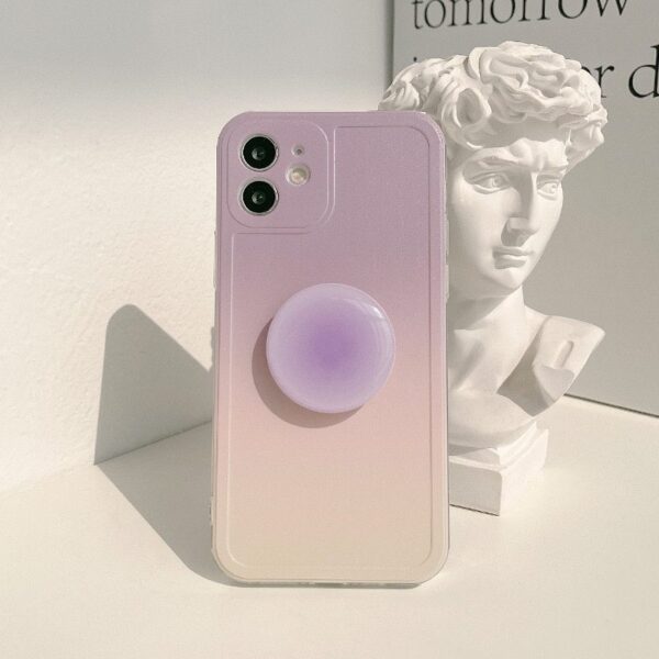 Korea Ins Gradient Silicone Mobile Phone Case - Image 6