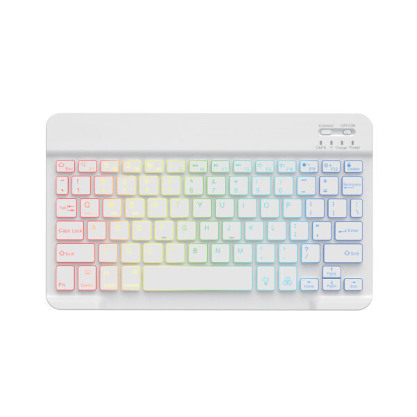 Backlit Bluetooth Keyboard Tablet 10-inch Colorful Light - Image 3
