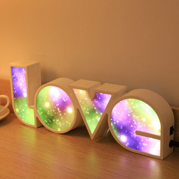 Valentines Day Decor LED LOVE Light Valentines Day Gift For Girlfriend Bithday Wedding Party Decoration Romantic Wedding Decor - Image 4