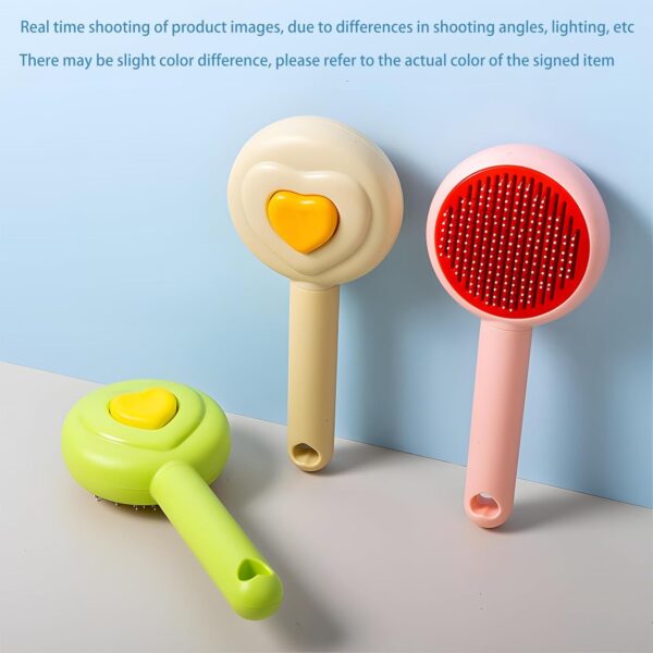 Pet Beauty Hair Removal Comb Cat Brush - One Click Release Care Cat Comb Dog Hair Removal Brush - Image 10
