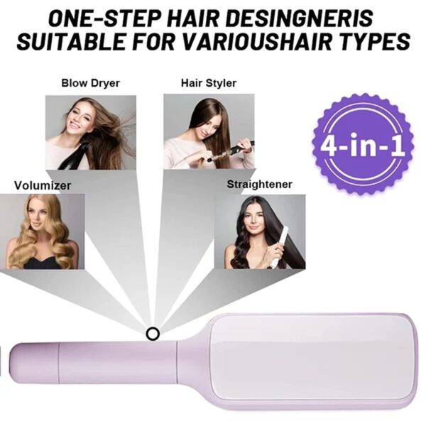 4 In 1 Self Cleaning Hair Brush New Self-Cleaning Anti-Static Massage Comb Scalable Rotate Lifting Self Cleaning Hairbrush - Image 9