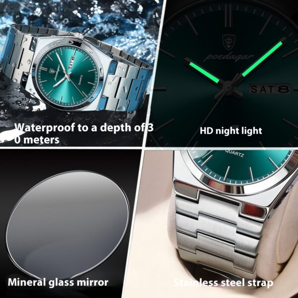 Ultra-thin Men's Watch Waterproof Luminous Quartz Watch - Image 4