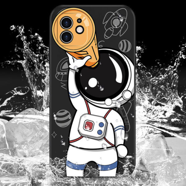 Compatible With  , Cartoon Astronaut Creative Planet Silicone Phone Case - Image 8