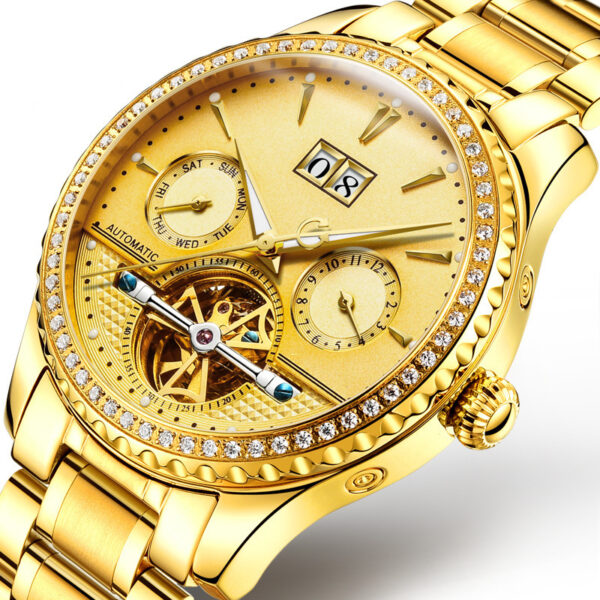 Men's Watch Automatic Mechanical Watch Hollow Waterproof Fashion Luminous Wrist 8731 - Image 9