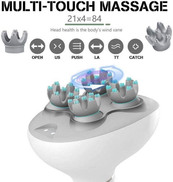 Rechargeable Waterproof Head Massager Electric Scalp Massager - Image 2