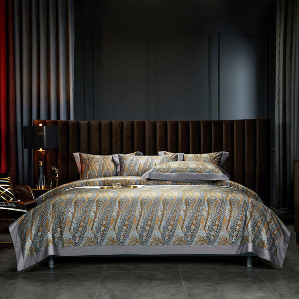 140 Cotton Satin Digital Printed Four-piece Bedding Set - Image 7