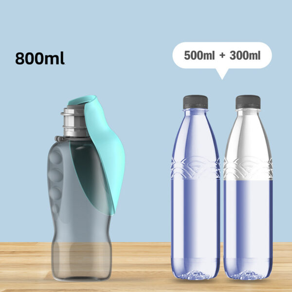 800ml Dogs Water Bottle Portable High Capacity Leakproof Pet Foldable Drinking Bowl Golden Retriever Outdoor Walking Supplies Pet Products - Image 9