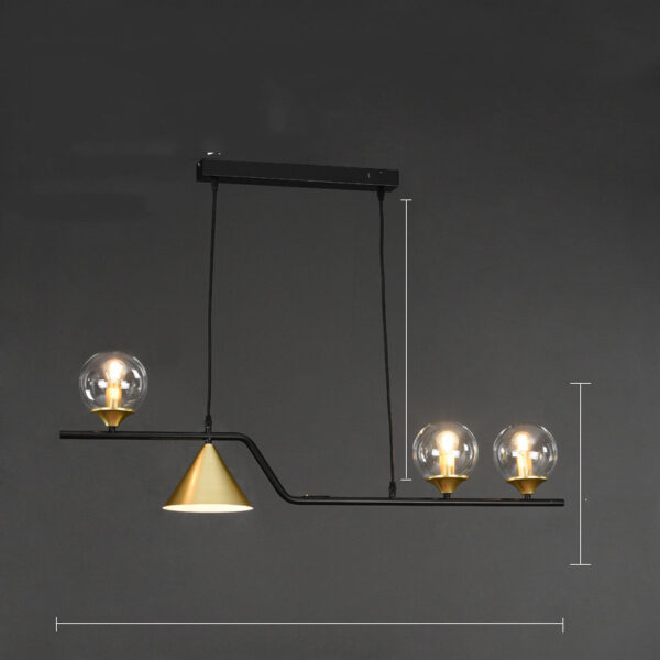 Nordic Dining Table Lamp Three Head Hall - Image 10