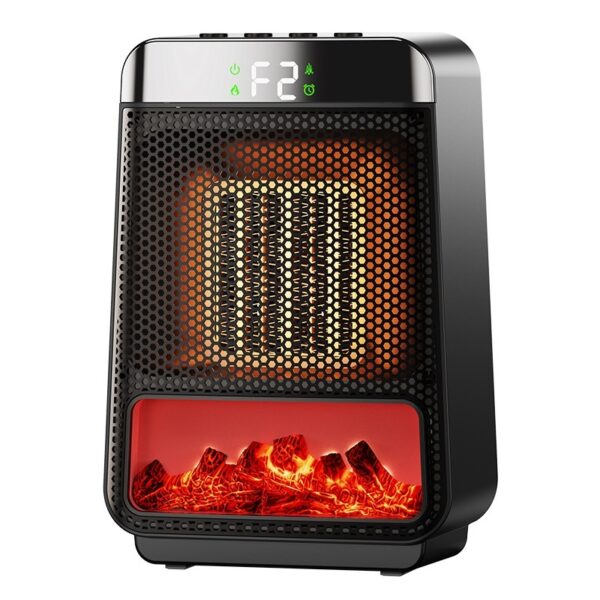 Fan Heater 3D Dynamic Flame Bathroom Home Heater 1500W Portable Household ECO Electric Heater PTC Fast Heating Shake Head Warmer - Image 5